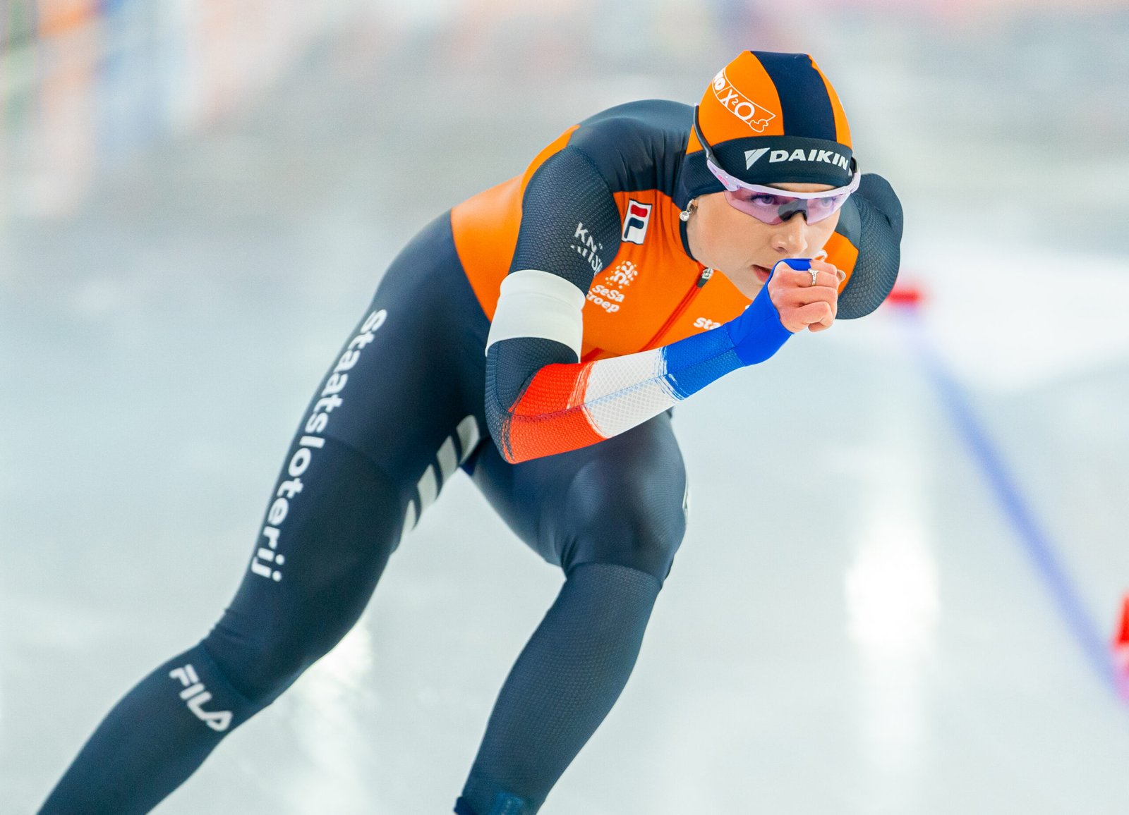 Joy Beune schaatst voor TeamNL
