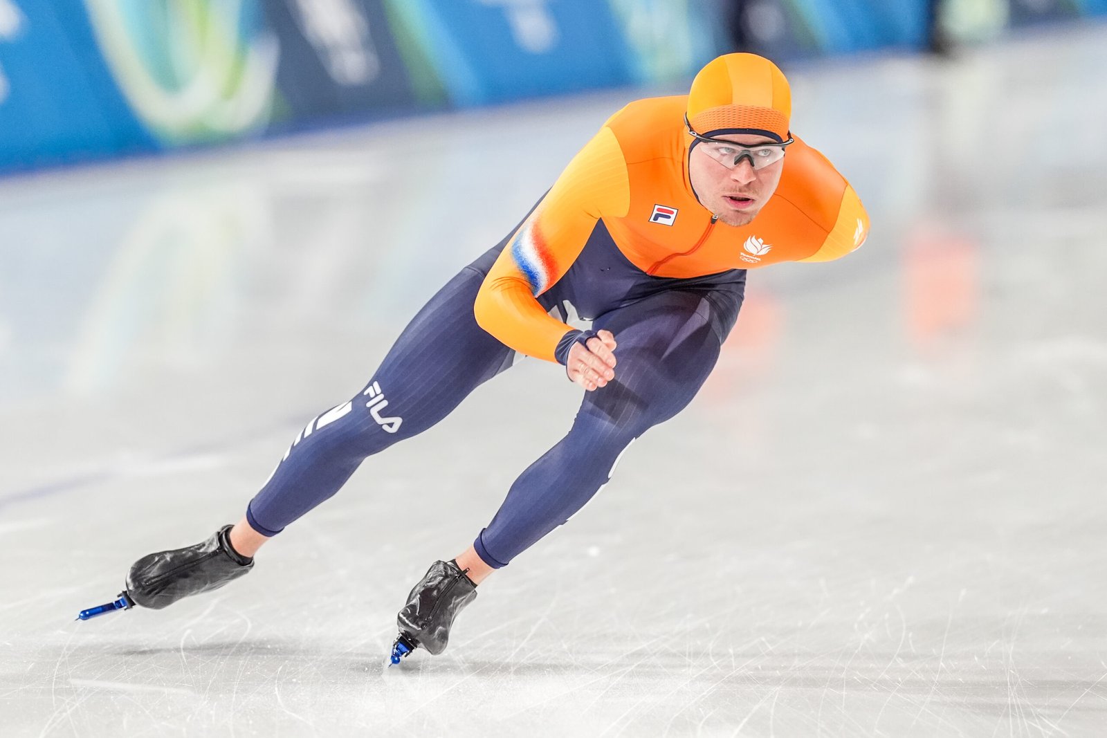 Joep Wennemars traint op het Olympische ijs in Milaan
